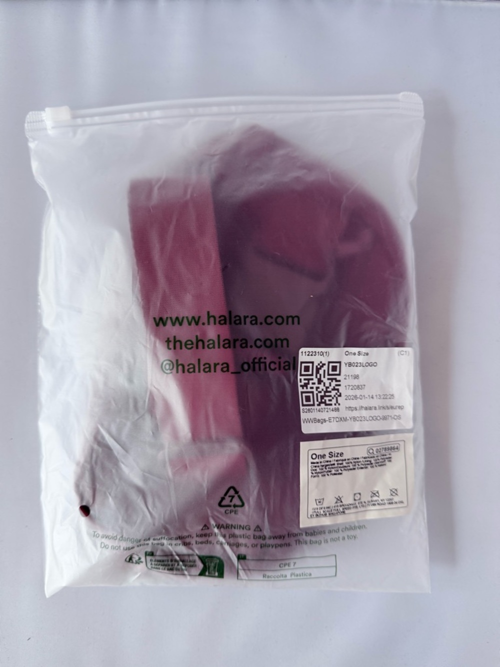 HALARA Fanny Pack Plum Adjustable Belt Bag NWT - Picture 6 of 9